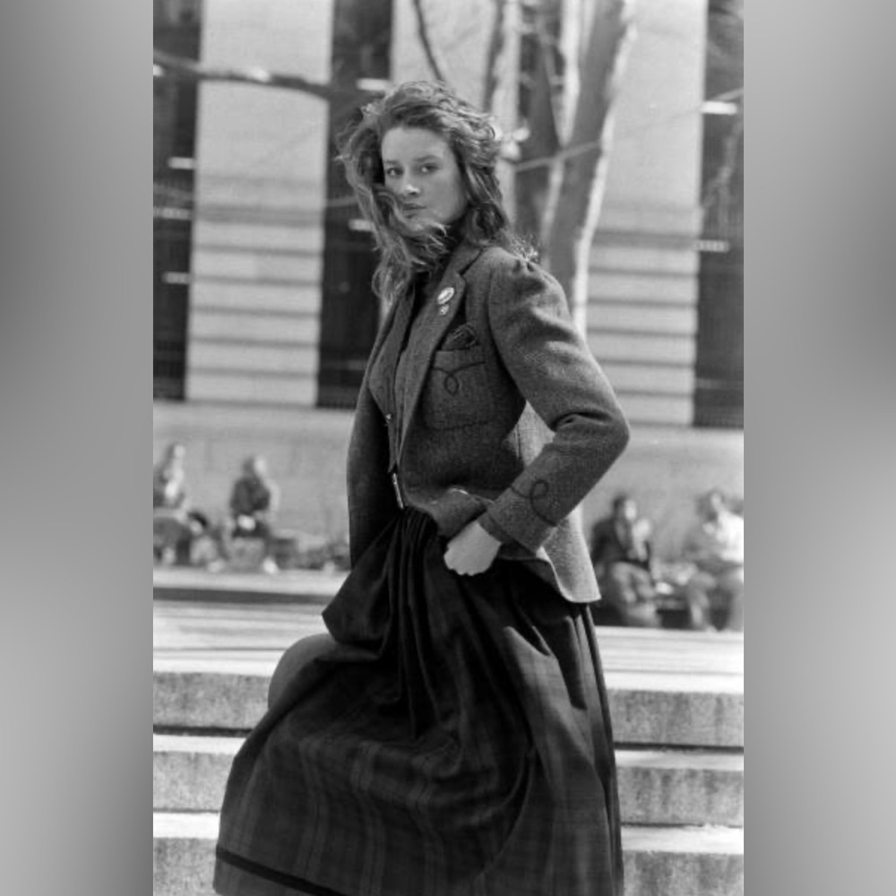 Vintage 70s 80s Ralph Lauren Wool Herringbone Blazer Equestrian Jacket Runway Ad - Picture 16 of 16